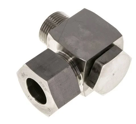25S & G1'' Stainless Steel Swivel Joint Cutting Fitting with Male Threads 250 bar Rotatable ISO 8434-1