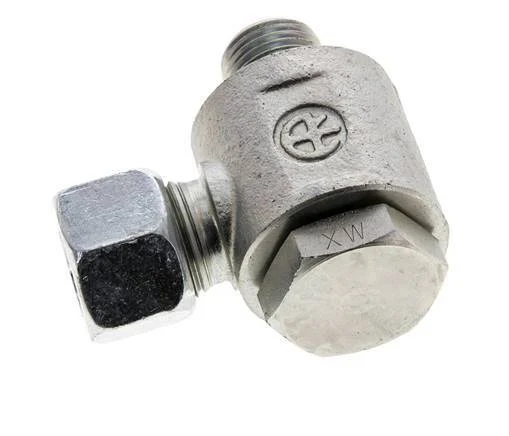 12L & M16x1.5 Zink plated Steel Swivel Joint Cutting Fitting with Male Threads 315 bar NBRO-ring Rotatable ISO 8434-1