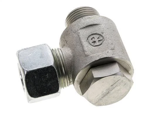 20S & M27x2 Zink plated Steel Swivel Joint Cutting Fitting with Male Threads 400 bar NBRO-ring Rotatable ISO 8434-1