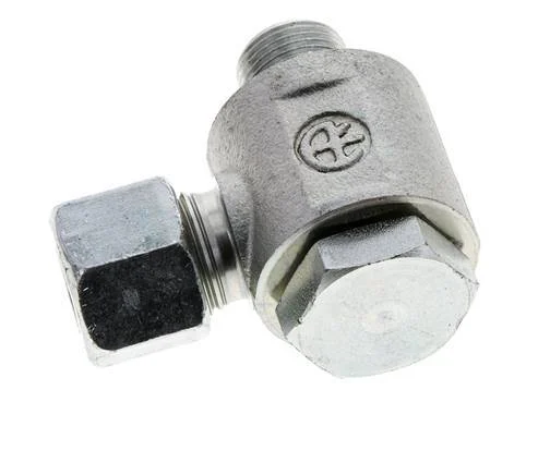 10S & G3/8'' Zink plated Steel Swivel Joint Cutting Fitting with Male Threads 400 bar NBRO-ring Rotatable ISO 8434-1