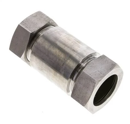 42L Stainless Steel Straight Welding Cutting Fitting Bulkhead 160 bar ISO 8434-1