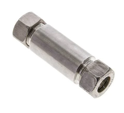 18L Stainless Steel Straight Welding Compression Fitting Bulkhead 315 bar ISO 8434-1