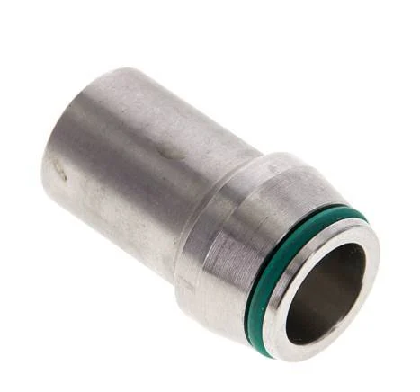18x2.5mm Stainless Steel Straight with Welding End 315 bar FKMO-ring ISO 8434-1
