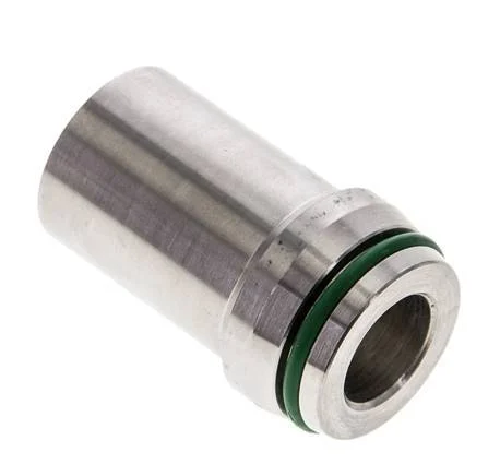 25x5mm Stainless Steel Straight with Welding End 400 bar FKMO-ring ISO 8434-1