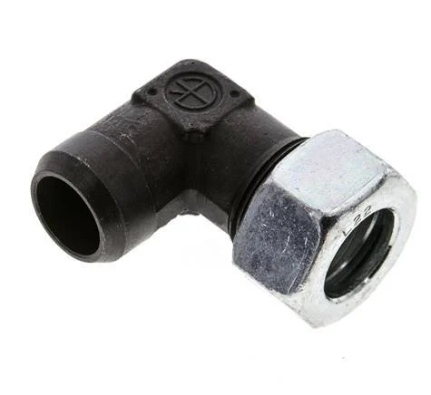 22L & 27mm Phosphatised Steel Elbow Cutting Fitting with Welding End 160 bar ISO 8434-1