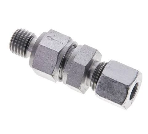 Hydraulic Check Valve Cutting Ring 8L (M14x1.5) & M12x1.5 Male Steel 1-250bar (15-3625)psi Tube-Thread ISO 8434-1