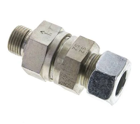 Hydraulic Check Valve Cutting Ring 18L (M26x1.5) & G1/2'' Male Steel 1-160bar (15-2320)psi Tube-Thread ISO 8434-1