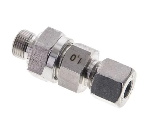 Hydraulic Check Valve Cutting Ring 10S (M18x1.5) & G3/8'' Male Stainless Steel 1-400bar (15-5800)psi Tube-Thread ISO 8434-1