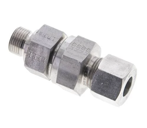 Hydraulic Check Valve Cutting Ring 12S (M20x1.5) & G3/8'' Male Stainless Steel 1-400bar (15-5800)psi Thread-Tube ISO 8434-1