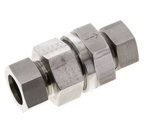 Hydraulic Check Valve Cutting Ring 28L (M36x2) Stainless Steel 1-100bar (15-1450)psi ISO 8434-1
