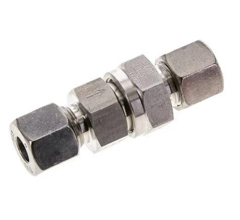 Hydraulic Check Valve Cutting Ring 10S (M18x1.5) Stainless Steel 1-400bar (15-5800)psi ISO 8434-1