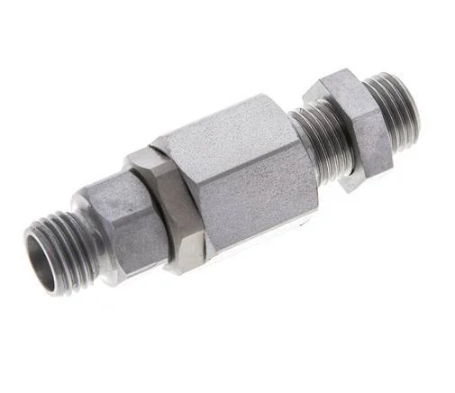 8L Zink plated Steel Ball-Guided Swivel Joint Cutting Fitting Bulkhead 315 bar NBR ISO 8434-1