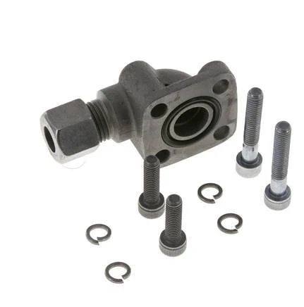 LK 35 Elbow Pump Flange Malleable cast iron with 10L (M16x1.5)