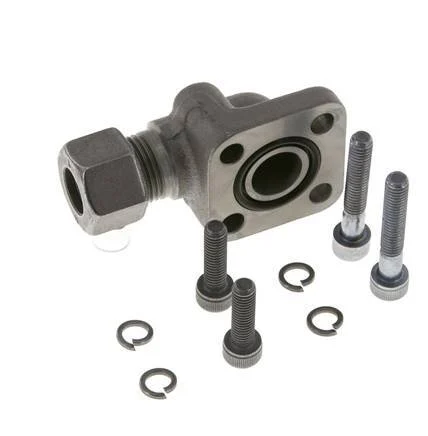 LK 35 Elbow Pump Flange Malleable cast iron with 12L (M18x1.5)