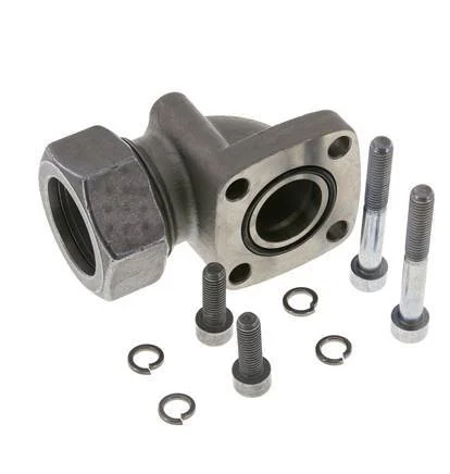 LK 55 Elbow Pump Flange Malleable cast iron with 35L (M45x2)