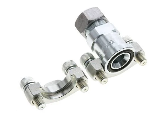 3/4'' SAE Flange 3000 PSI Steel with 18L (M26x1.5) ISO 6162-1