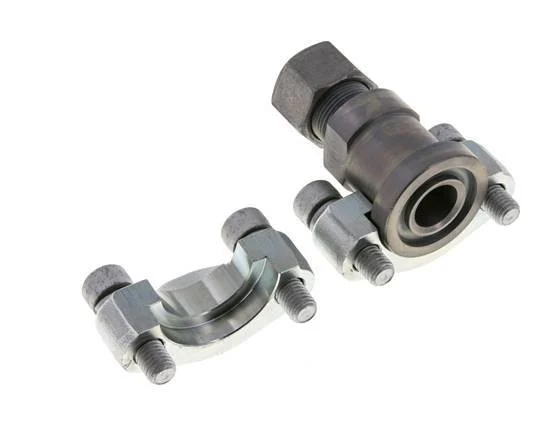 3/4'' SAE Flange 6000 PSI Steel with 16S (M24x1.5) ISO 6162-2