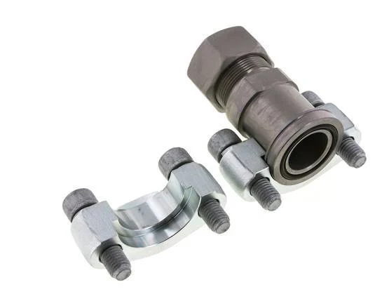 1-1/4'' SAE Flange 6000 PSI Steel with 30S (M42x2) ISO 6162-2