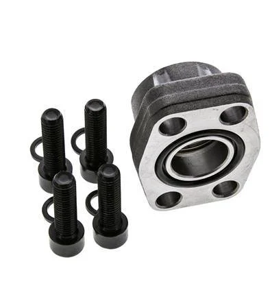 1'' SAE Flange 3000 PSI Plain Steel with G1'' Female Threads ISO 6162-1