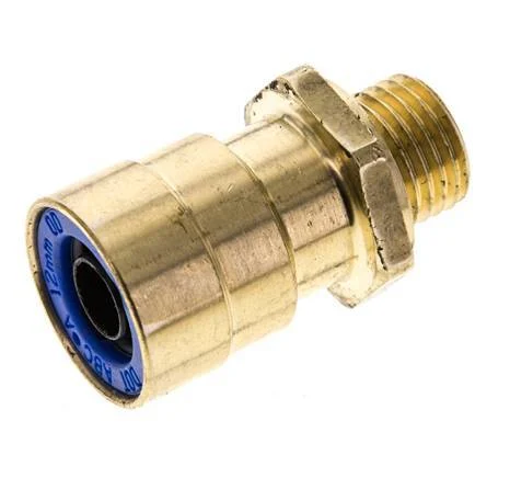 Raufoss ABC Newline Push-In Coupling - 10x1,5 mm - Male Threaded M10x1