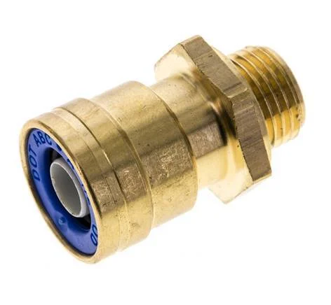Raufoss ABC Newline Push-In Coupling - 1/2" - Male Threaded M16x1,5