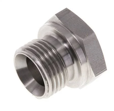 Plug G1/2'' Stainless steel with External Hex 60° cone 300bar (4215.0psi) Hydraulic