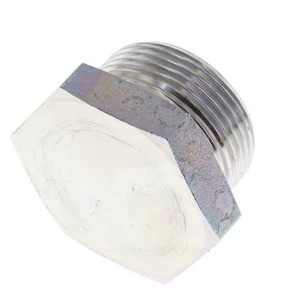 Plug G1 1/4'' Steel with External Hex 60° cone 150bar (2107.5psi) Hydraulic