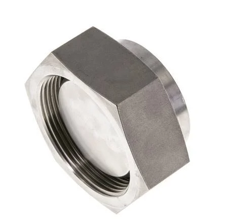 End Cap G2'' Stainless steel with External Hex 60° cone 75bar (1053.75psi) Hydraulic