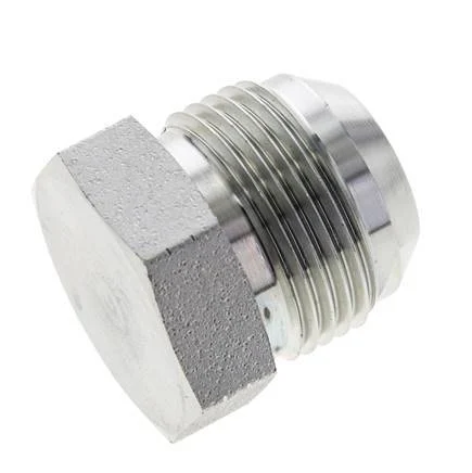 JIC Plug UN 1-3/16''-12 (Dash Size 14) Steel 170bar (2388.5psi)