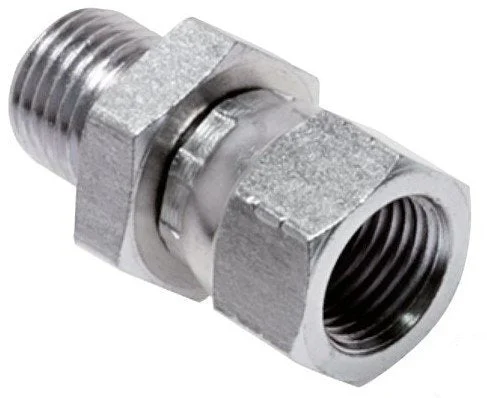 JIC Reducing Nipple UNF 9/16''-18 (Dash Size 6) Female x G1/2'' Male Adjustable Steel HD-seal 275bar (3863.75psi)