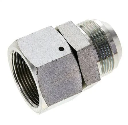 JIC Nipple UN 1-5/8''-12 (Dash Size 20) Male x Female Steel 140bar (1967.0psi)