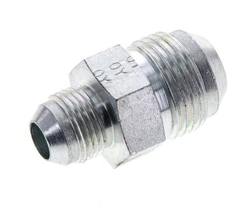 JIC Reducing Double Nipple UNF 3/4''-16 (Dash Size 8) x UN 1-1/16''-12 (Dash Size 12) Steel 210bar (2950.5psi)