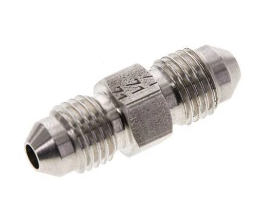 JIC Double Nipple UNF 7/16''-20 (Dash Size 4) Stainless Steel 310bar (4355.5psi)