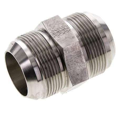 JIC Double Nipple UN 1-7/8''-12 (Dash Size 24) Stainless Steel 100bar (1405.0psi)
