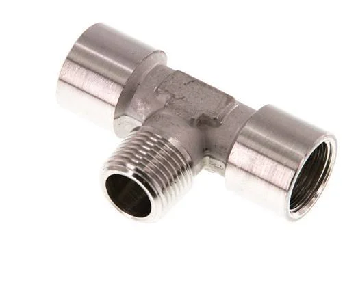 Tee Fitting G3/8'' Female x R3/8'' Male Stainless steel 150bar (2107.5psi)