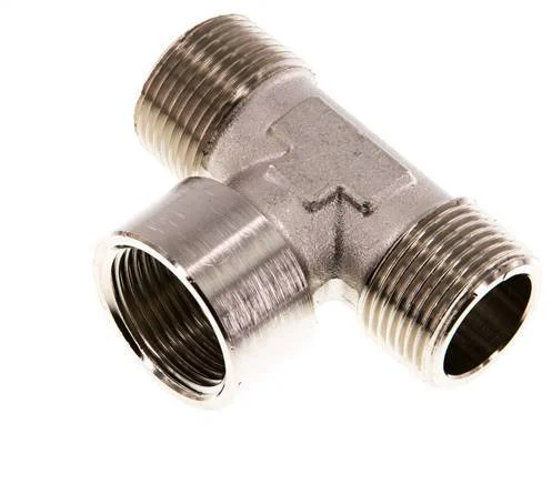 Tee Fitting R3/4'' Male x G3/4'' Female Nickel-plated Brass 16bar (224.8psi)