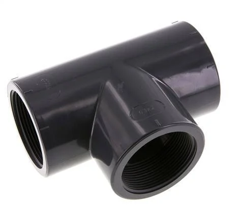 Tee Fitting Rp2'' Pvc-u EN 1452-3 16bar (224.8psi)
