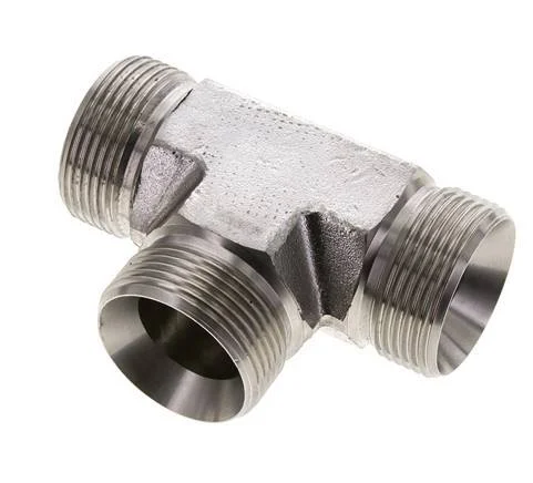 Tee Fitting G1 1/4'' Male Stainless Steel 190bar (2669.5psi)