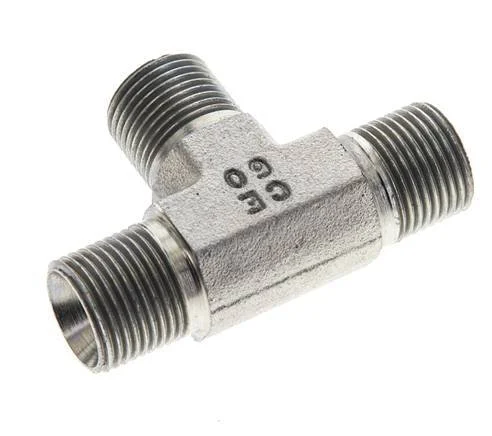 Tee Fitting G3/8'' Male Steel 325bar (4566.25psi)