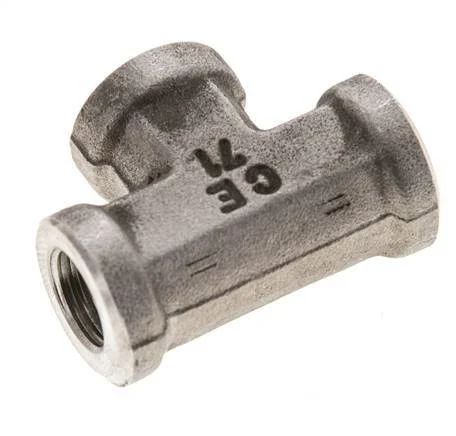 Tee Fitting 1/8'' NPT Female Stainless steel High Pressure 345bar (4847.25psi)