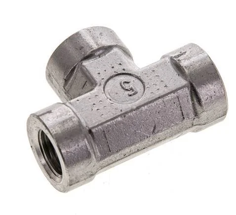 Tee Fitting 1/4'' NPT Female Stainless steel High Pressure 275bar (3863.75psi)