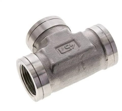 Tee Fitting 1'' NPT Female Stainless steel High Pressure 140bar (1967.0psi)