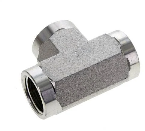Tee Fitting 3/4'' NPT Female Steel High Pressure 170bar (2388.5psi)