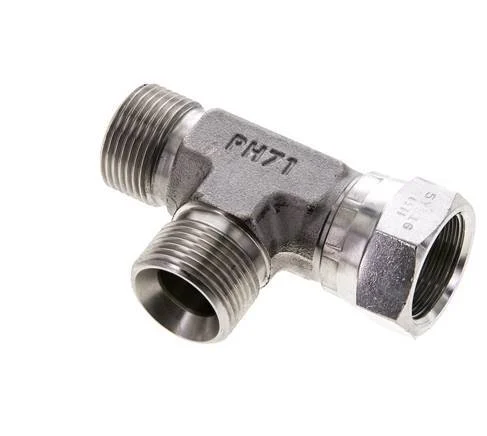 Tee Fitting G3/4'' Male x Female Stainless steel Hydraulic 325bar (4566.25psi)