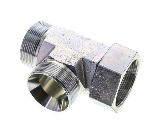 Tee Fitting G2'' Male x Female Steel Hydraulic 175bar (2458.75psi)