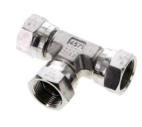 Tee Fitting G3/4'' Female Stainless steel Hydraulic 175bar (2458.75psi)