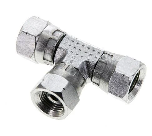 Tee Fitting G1/8'' Female Steel Hydraulic 400bar (5620.0psi)