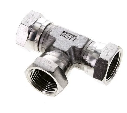 Tee Fitting G1'' Female Stainless steel Hydraulic 150bar (2107.5psi)