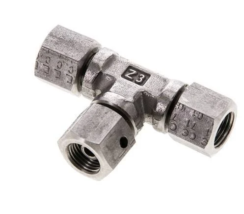 Tee Fitting G1/8'' Female Stainless steel Hydraulic 400bar (5620.0psi)