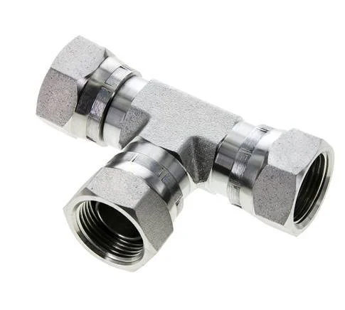 Tee Fitting G3/4'' Female Steel Hydraulic 175bar (2458.75psi)
